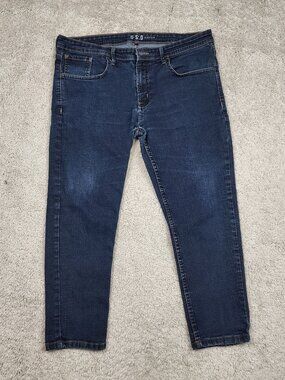 U 510 Under 510 Jeans Mens 34x25 Dark Blue Xavier Stretch Denim Performance USA